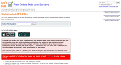 Desktop Screenshot of letspoll.com