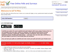 Tablet Screenshot of letspoll.com